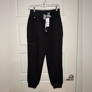 Figs Black High-Waisted Zamora Pants